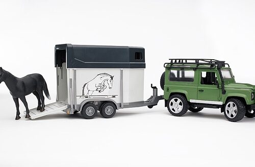 Bruder  Land Rover Defender, Trailer & Horse 2592