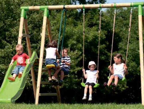 Durlang Lomme JE 2970 Wooden Swing Set -In Stock
