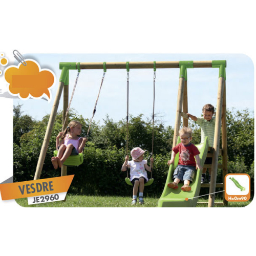 Durlang Vesdre JE 2960 Wooden Swing Set. - In Stock