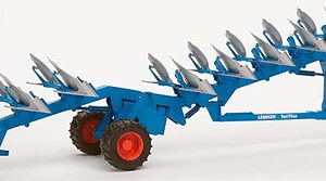 Bruder  Farm Toy Lemken 72cm Reversible Plough 02250, IN STOCK-Sale Price