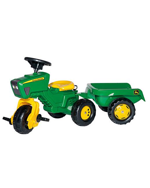 john deere tractor and trailer with steering wheel sounds