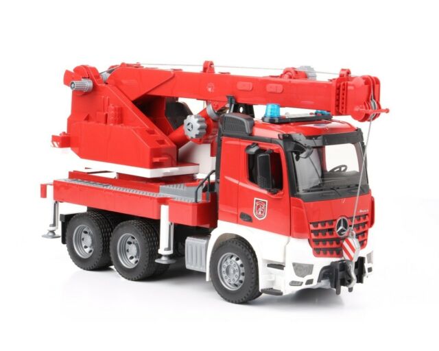Details about   Bruder Mercedes Arcos Fire Engine With Crane And Sound Module 1:16 Scale Model 