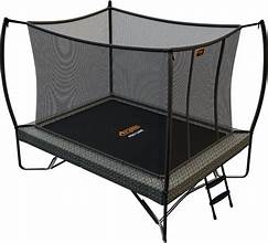 Avyna Pro-Line Rectangular HD Trampoline 9 x 6.25ft (275 x 190cm) Enclosure , Ladder included