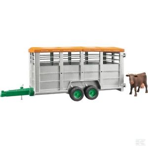 Bruder Livestock Trailer & Cow 02227