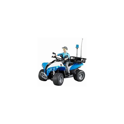 Bruder Farm Toys Bworld Police Quad with Police Woman B63010