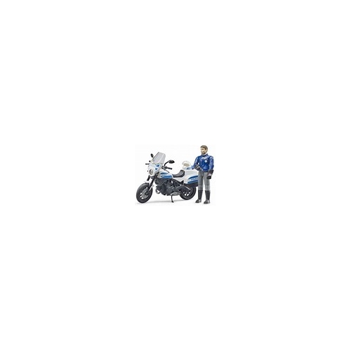 Bruder Farm Toys Bworld Police Motorbike & Policeman B62731, IN STOCK