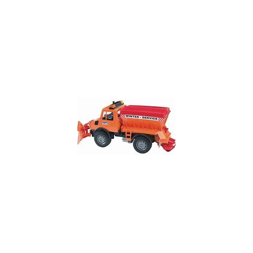 Bruder  Farm Toy MB Unimog Road Gritter & Snow Plough 02572