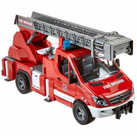 Bruder  Farm Toys MB Sprinter Fire Engine , Ladder, Light & Sound 2673