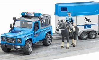 Bruder Farm Toy Land Rover Defender Police Vehicle & Accessories 2588
