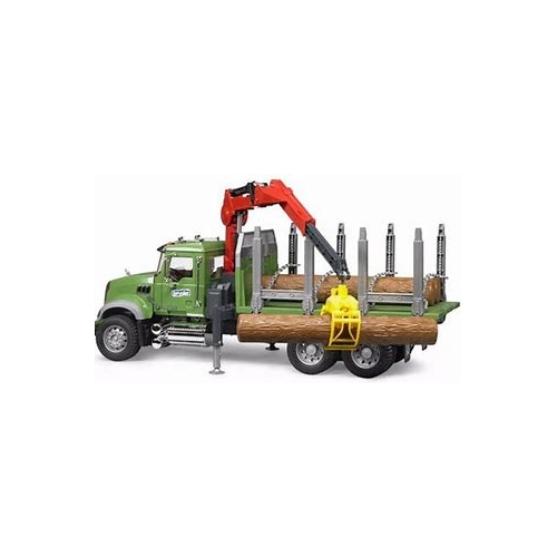 Bruder  Farm Toys Mack Granite Timber Truck & 3 Logs 2824