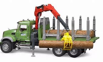 Bruder  Farm Toys Mack Granite Timber Truck & 3 Logs 2824