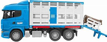 Bruder Farm Toy Scania R Series Cattle Transporter & Cow 3549