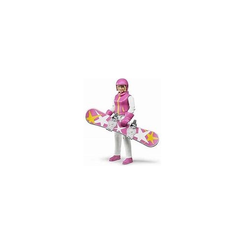 Bruder Farm Toys B World Snowboarder (Female) with Snowboard 60420