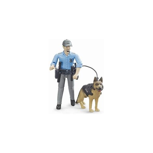 Bruder B World Farm Toys Policeman & Dog 62150