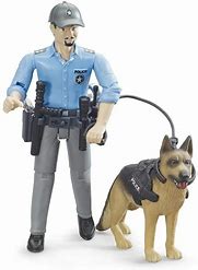 Bruder B World Farm Toys Policeman & Dog 62150