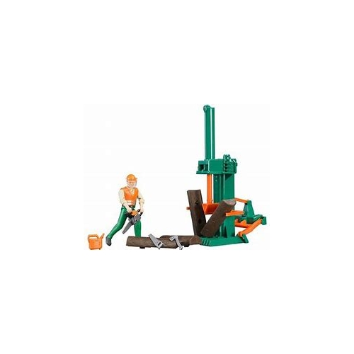 Bruder B World Farm Toys Forestry Set & Figure 62650