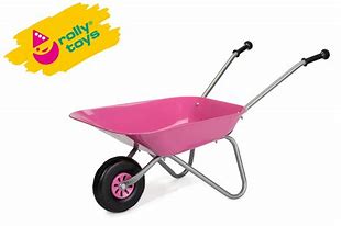 Rolly Metal Wheelbarrow Pink 27480, IN STOCK